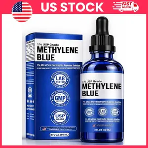 Ultra-Pure 1% Methylene Blue Drops, 99.9% Purity, Third-Party Lab Tested, Alcohol & Formaldehyde Free, Pharmaceutical Grade Liquid Solution, 60 ml, Premium Laboratory & Educational Use, Mother's Day Gift For her | methylene blue for humans