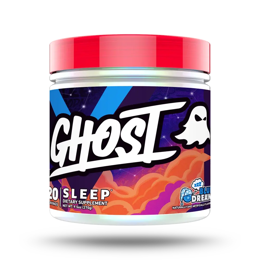 Ghost Sleep Dietary Supplement - Colostrum, Glycine, Dual-Release Melatonin for Muscle Support