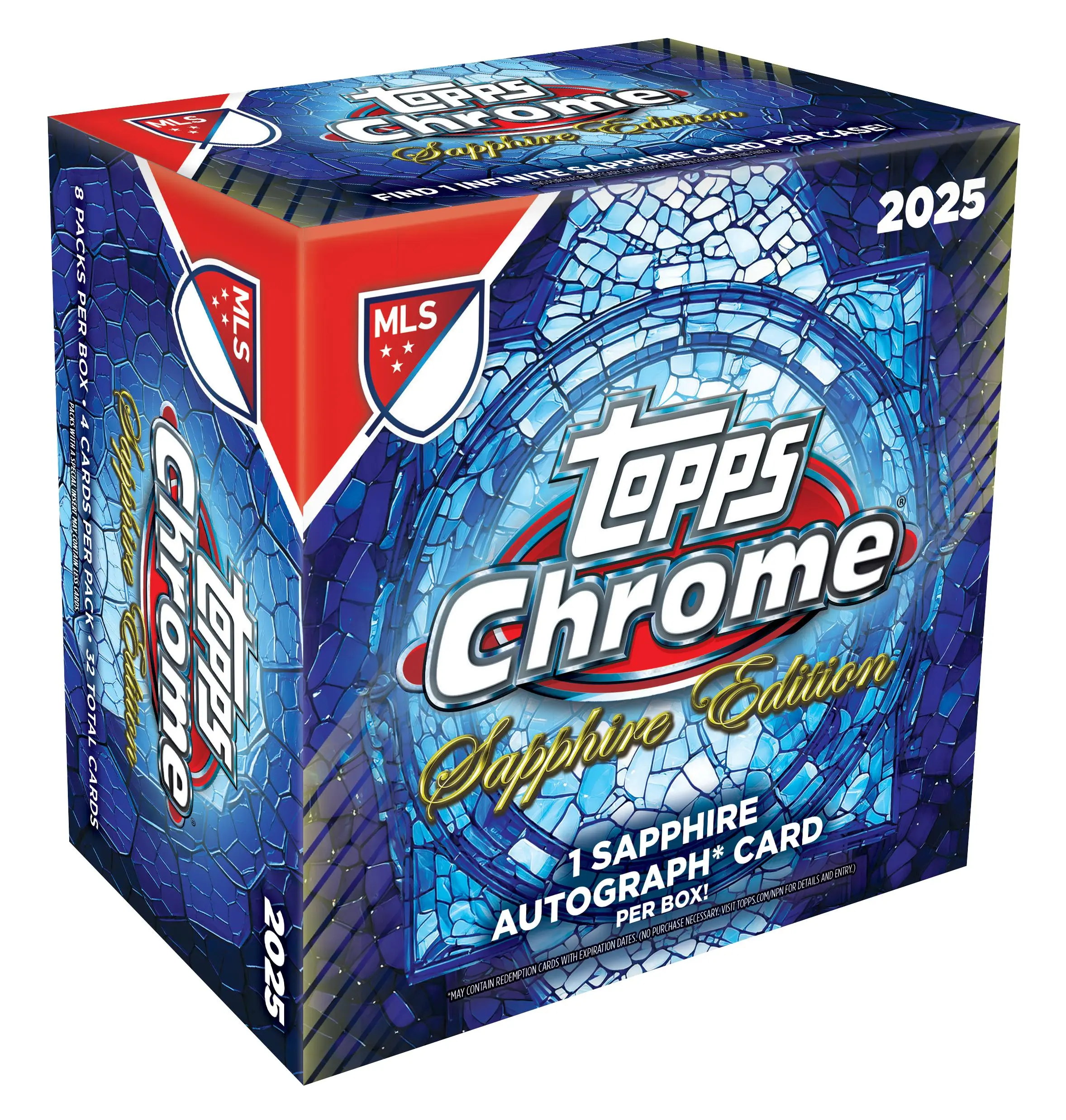 2025 Topps Chrome MLS Soccer Sapphire Edition Factory Sealed Hobby Box