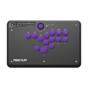 F500 FLAT Fight Stick All Button Arcade Controller for PS4, PC,  Series S/X,  One, / 2, Steam Deck, macOS, Android, Raspberry Pi, NEOGEO mini and more