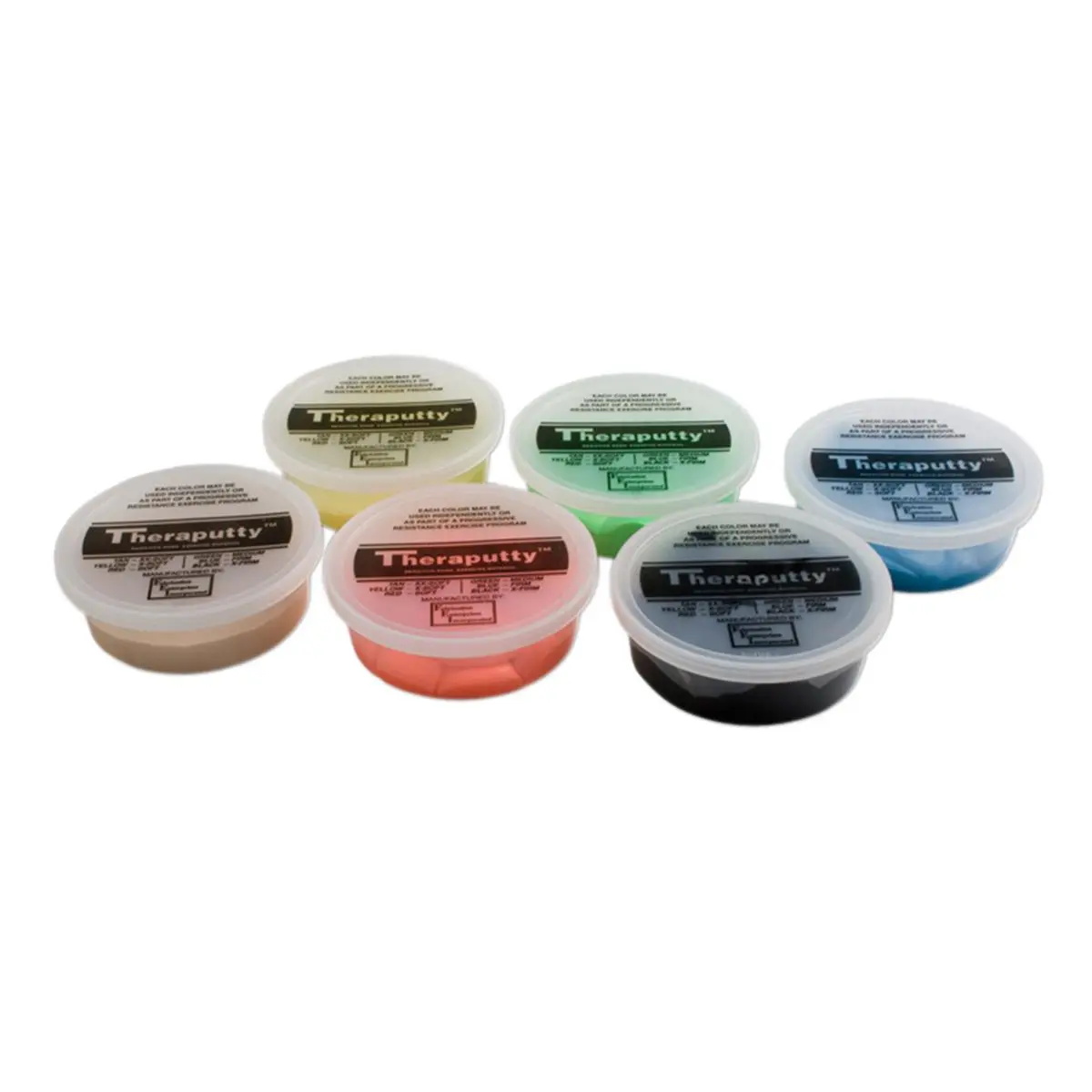 Fabrication Enterprises  Cando Theraputty Exercise Material - 6-Piece Set