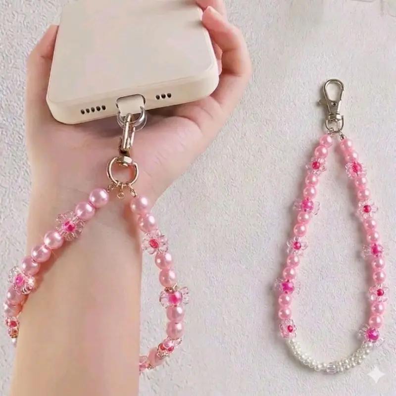 Pink Phone Wrist Strap - Secure Handling Cellphone Accessory, Everyday Use Smartphone Lanyard for Phones & Electronics Accessories, Cell Phone Lanyard, Phone Leash