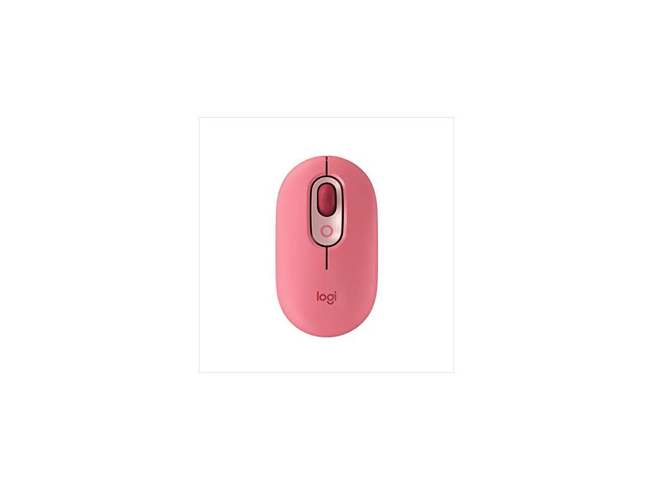 Logitech POP Mouse, Wireless Mouse with Customizable Emojis, SilentTouch Technology, Precision/Speed Scroll, Compact Design, Bluetooth, Multi-Device, OS Compatible - Heartbreaker Rose