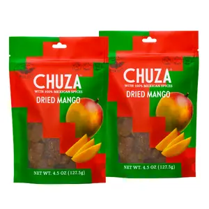 CHUZA Spicy Dried Mango Slices, Mexican Snacks Chili Mango Dried Fruit, Spicy Mexican Candy for Adults and Children, Natural Dried Mango - 2 Pack