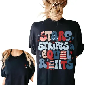 Stars Stripes Equal Rights Comfort Colors Shirt, 4th Of July Equal Rights T Shirt, 4Th Of July Liberal Tee, Social Justice Human’s Rights