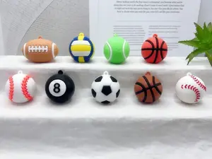 Cartoon cute realistic football keychain pendant for boys' backpacks and bags, accessory, exquisite small gift for events