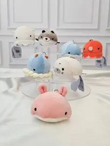 Marshmallow Aquamie - Plush Keychain - Soft Squishy Sea Life
