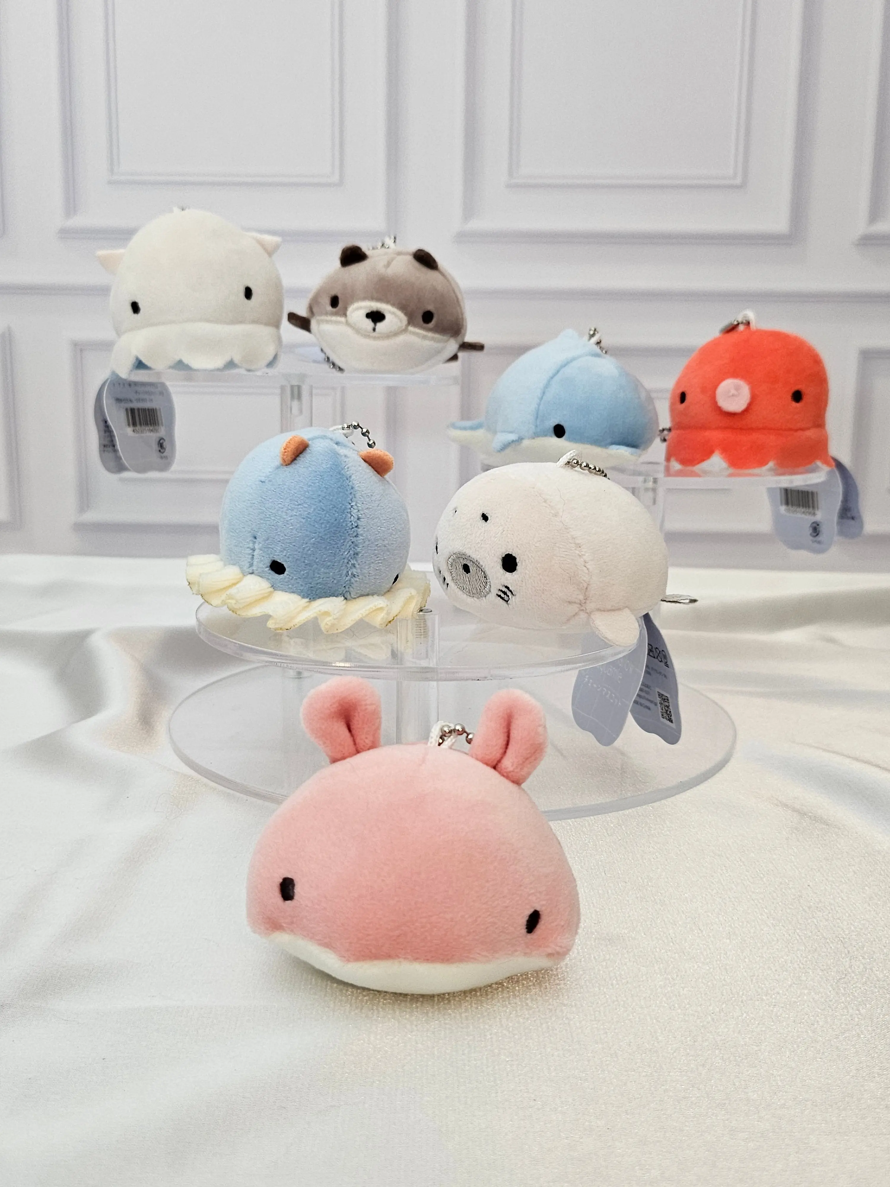 Marshmallow Aquamie - Plush Keychain - Soft Squishy Sea Life
