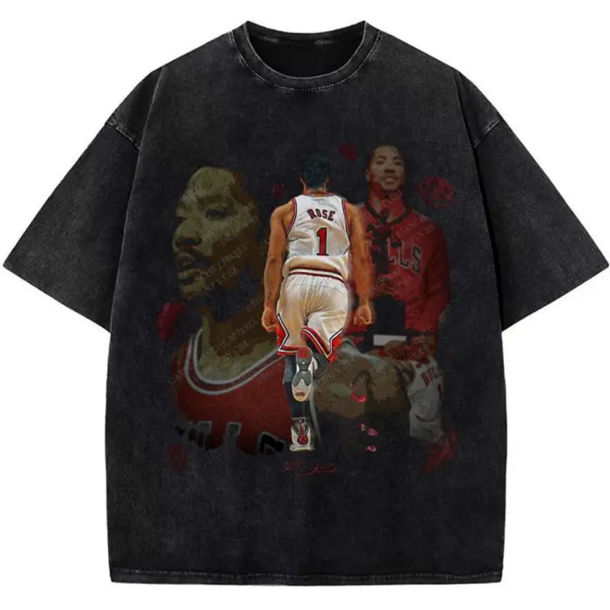 Thank You Derrick Rose Retirement Basketball Tribute T-Shirt, Custom Graphic Tee, CBA Design, Unisex Sports Apparel