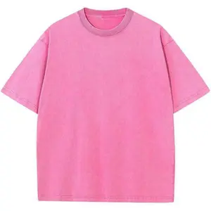 Women Fashion Retro Distressed Cotton T Shirt Casual Versatile Acid Wash Top Unisex Oversized Loose Fit Soft Clothes