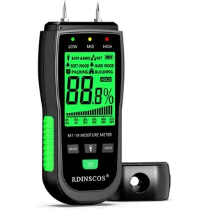 Replaceable Pin Wood Moisture Meter for Hardwood and Softwood Moisture Tester with Batteries