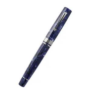 Omas Paragon Fountain Pen in Blue Royale with Silver Trim