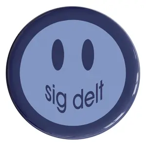 Sigma Delta Tau Smile Sorority Button