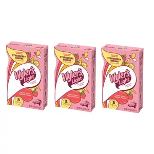 Wyler's Light Strawberry Banana Watertok - Pack of 3 - Singles To Go - Powdered Drink Mix - Delicious Refreshing Flavor - 24 Total Servings