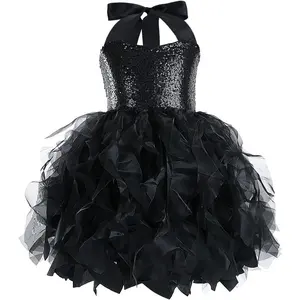 Tutu Dress for Girls Sparkly Sequin Tulle Princess Birthday Party Prom Outfit Toddler Girls Sneaker Ball Gown DressGift