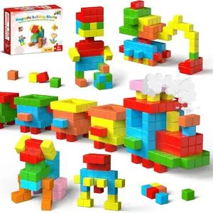 Summer Spring Gift Magnetic Blocks, 30 PCS Brightly Colored Magnetic Building Tubes, Preschool Classroom Must Haves Magnetic Sensory Autism Toys, STEM Kids Boys Girls Gifts for 3+ Year Old