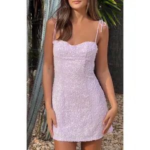 Penny Lane Purple Sequin Mini Dress