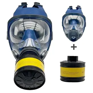 Reusable Full Face Mask with Filter, Full Face Mask with 40mm Upgrade Filter, Safety Mask, Respirator Mask for Painting, Woodworking, Construction, Grinding, Chemical