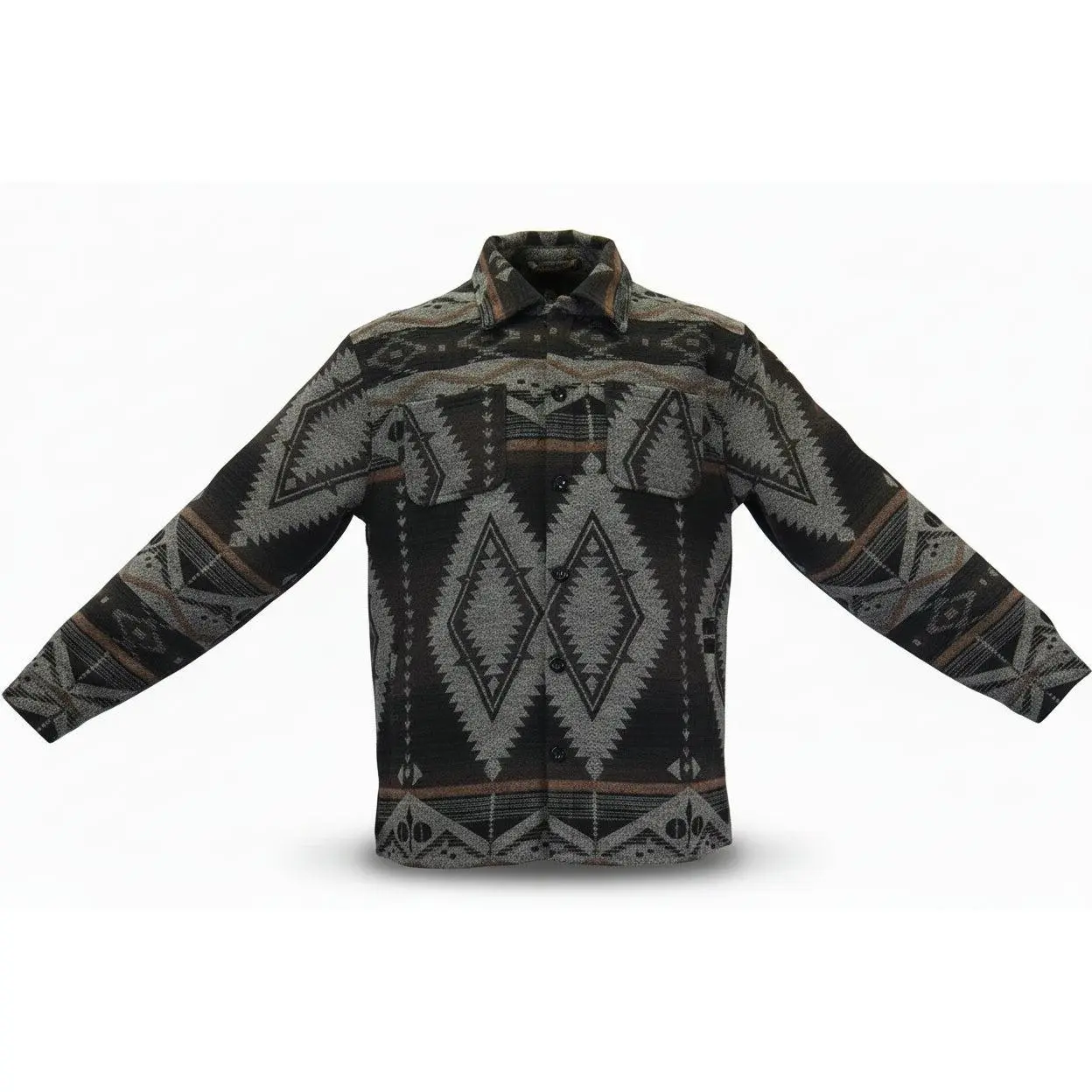 Men's Cowboy Hardware Brown "Aztec Wool" Jacket