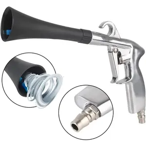 Premium Tornado Air Blow Gun with Nozzle for Car Interior Cleaning Quickly Blasts Dirt and Dust Dryer Vent Cleaner Wash Kit Hose Car Detailing Supplies Turbo Tool Works with Air Compressor