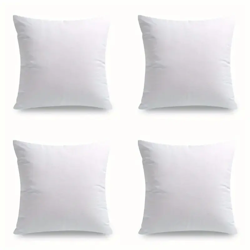 2pcs Soft Cotton Fabric Polyester Filled Pillows, Comfortable Decorative Backrest Cushions, Sofa Pillow Hugger, Cozy Home Accessories