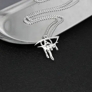 【PANG Jewelry】Sasuke's Rinko Necklace, Naruto Peripheral Hollowed-Out Pendant, 2d Anime Personalized Jewelry