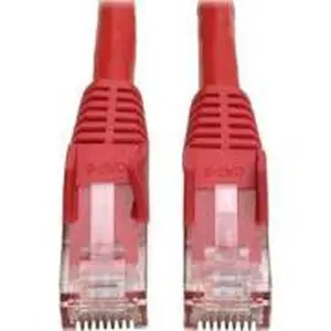 Tripp Lite N201-004-RD 4 ft. Cat6 UTP Gigabit Snagless Molded M-M RJ45 Patch Cable, Red