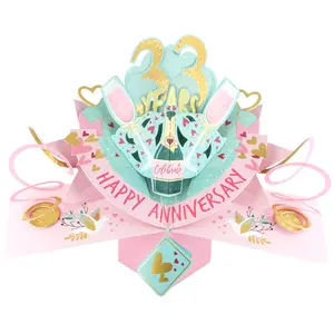 33 Years Happy 33rd Anniversary Pop-Up Greeting Card