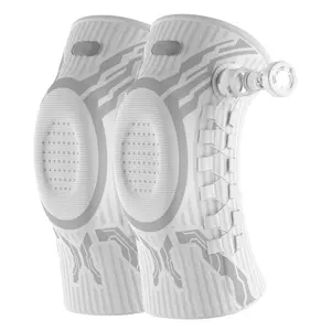 Smart Knee Brace with Adjustable Compression Knob, Micro-Adjustable Support for Perfect Fit, Pain Relief from Arthritis, Meniscus Tear, 2 Pack, W-L