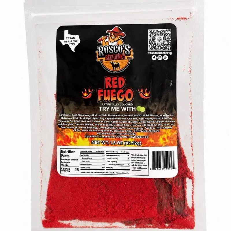 Rosco's RED FUEGO Beef Jerky Rosco's RED FUEGO Beef Jerky
