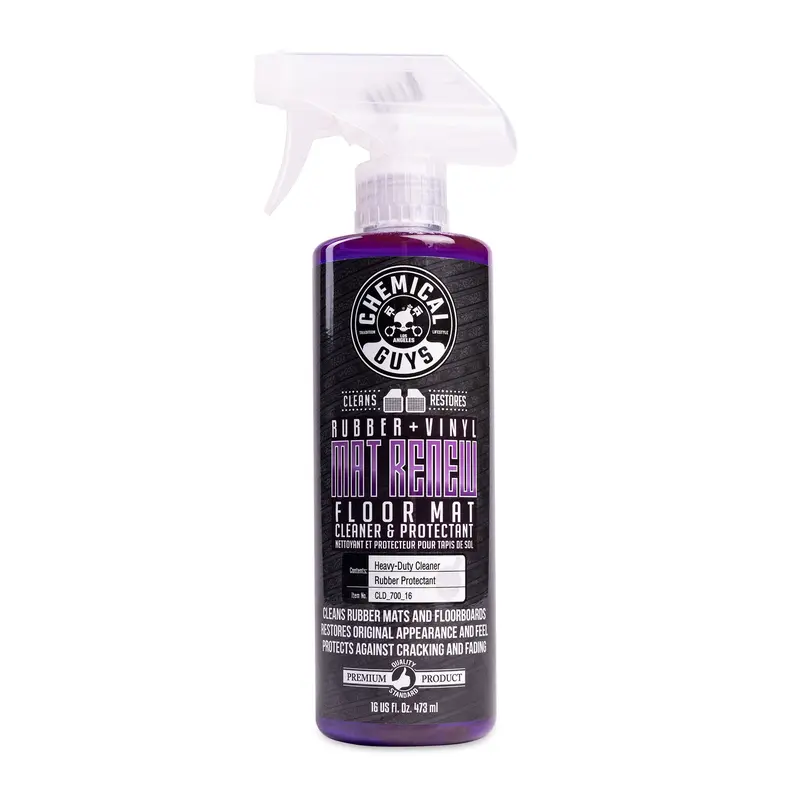 Chemical Guys Mat ReNew Rubber + Vinyl Floor Mat Cleaner & Protectant, Car Cleaning Agent, Interior Detailing Products, Car Interior Care Revitalizer, Cleans & Protects Surfaces