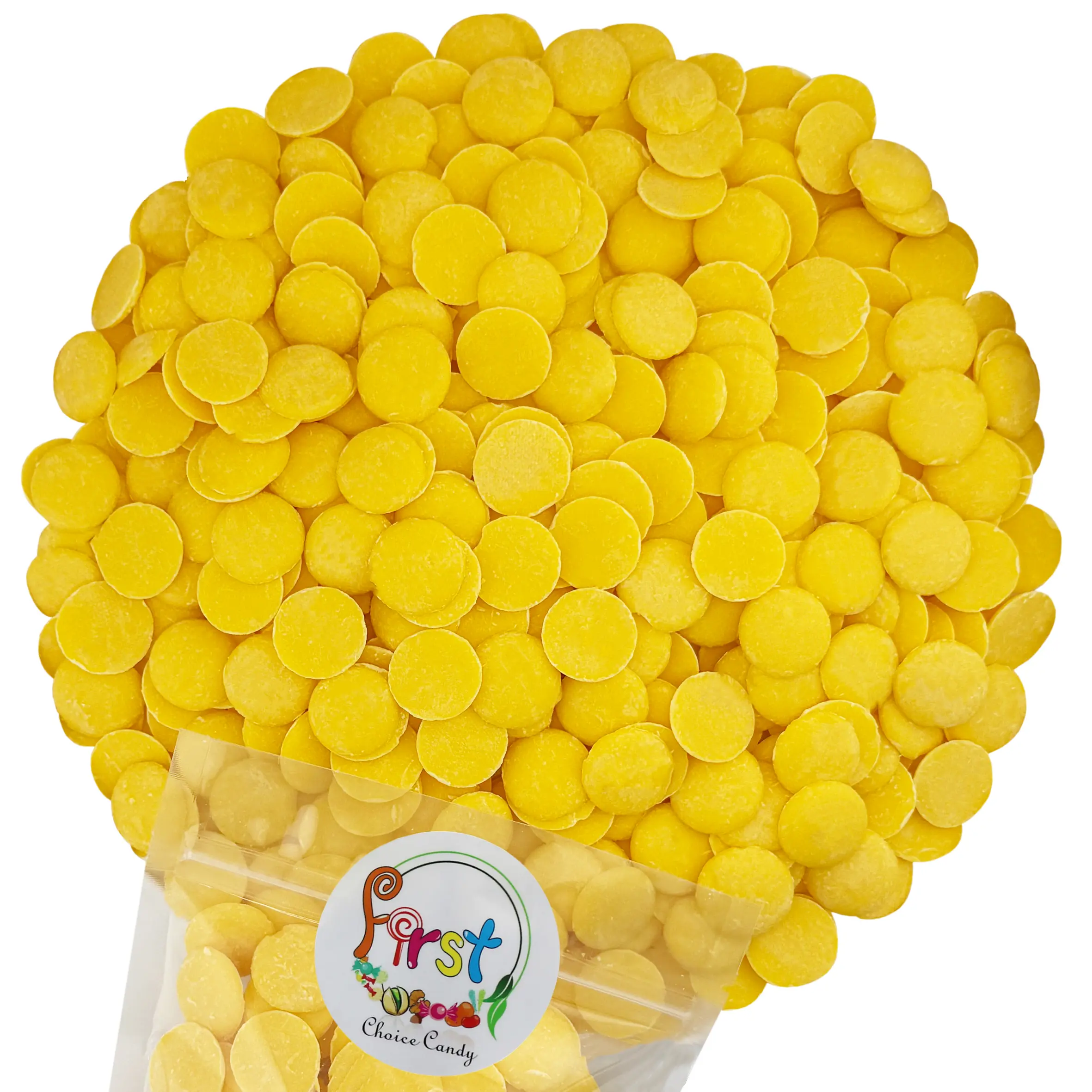 YELLOW CHOCOLATE MELTING WAFERS 1 LB BAG YELLOW CHOCOLATE MELTING WAFERS 1 LB BAG