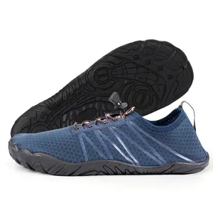 Women's Water Quick-Dry Stream Tracing Shoes, Breathable Mesh Fabric, Striped Pattern, Swimming, Hiking and Beach Activities