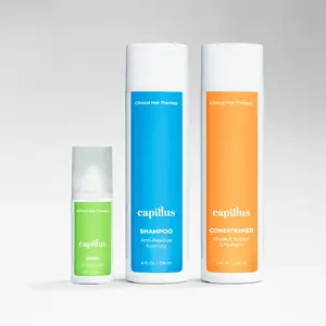 Capillus Synergy Kit - Cleansing Shampoo, Moisturizer Conditioner and Haircare Serum