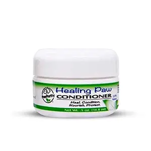 PawPurity Healing Paw Conditioner for Dogs | Heals Painful Blistered, Rough, Dry, Cracked Pads| 37 Plant, Mineral & Natural Food Healing Agents that Condition & Heal Pads Safely | Citrus Scent (.5 oz)