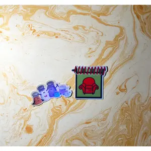 Blues Clues Notepad and Spice Family holographic Sticker