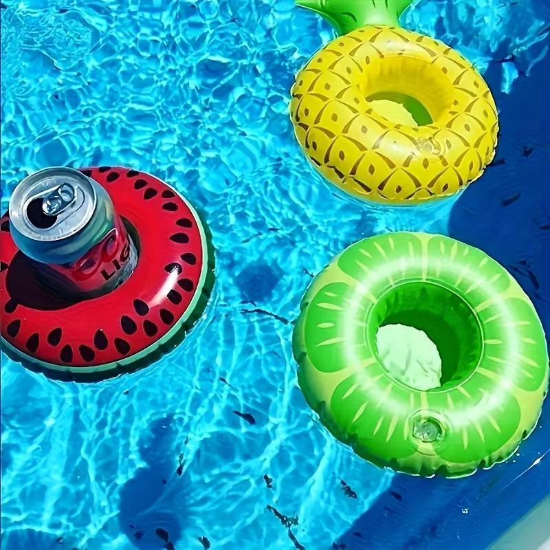15 Pcs Inflatable Drink Holders Floats Flamingo Pool Cup Holders Inflatable Floating Beverage Beer Rack for Pool Party Hot Tub Lake  Beach Easy to Use  Portable couple gifts