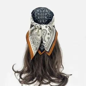 Free Gift – Fashion Silk Scarf (27″ x 27″), random color; soft paisley headscarf/neck scarf suitable for women; ideal fashion accessory GARMENTARY
