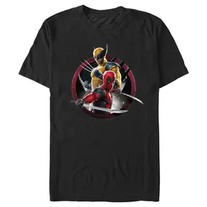 Men's Marvel: Deadpool & Wolverine Badge T-Shirt