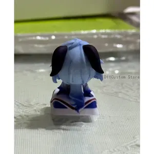 Game Ganyu Genshin Impact  Cosplay Anime Keycaps Resin Material for Mechanical Keyboard Accessories Key Caps Fans Gift