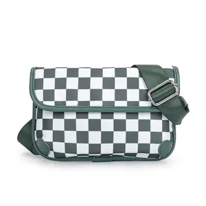 New Arrival Checkerboard Mini Square Bag – Trendy Crossbody & Shoulder Bag for Women, Versatile Shell Style Chest Bag, Lightweight Everyday Fashion Purse, TikTok Hot Selling Crossbody Satchel