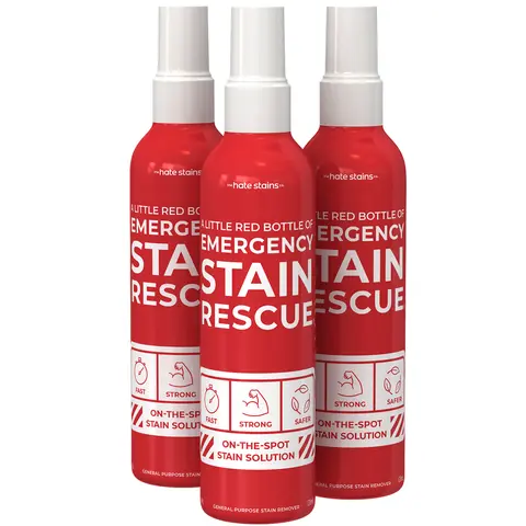 EMERGENCY STAIN Remover Spray – for Clothes, Upholstery Fabric, Carpet - Works on Most Blood, Grass, Coffee, Mud, Grease & Oil Stain Household Detergent