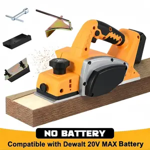 3-1/4" Cordless Planer Compatible with DeWalt 20V MAX Battery – Brushless, 5/64" Cut Depth 15000RPM Power Wood Planer for Woodworking Carpentry and Home DIY Edge (Tool Only)