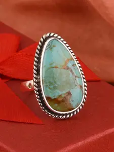 Vintage Style Women's Wedding Party Jewelry Gift, Copper Chain Design, All Season Wearable Accessory for Special Occasions, Teardrop Bridal Rings, Jewelry Open Ring