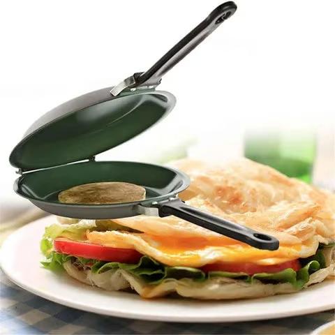 Double-Sided Non-Stick Pan - Perfect for making pancakes, egg rolls, and bacon.Ideal for kitchen and outdoor cooking, making it an excellent gift choice for Christmas and New Year