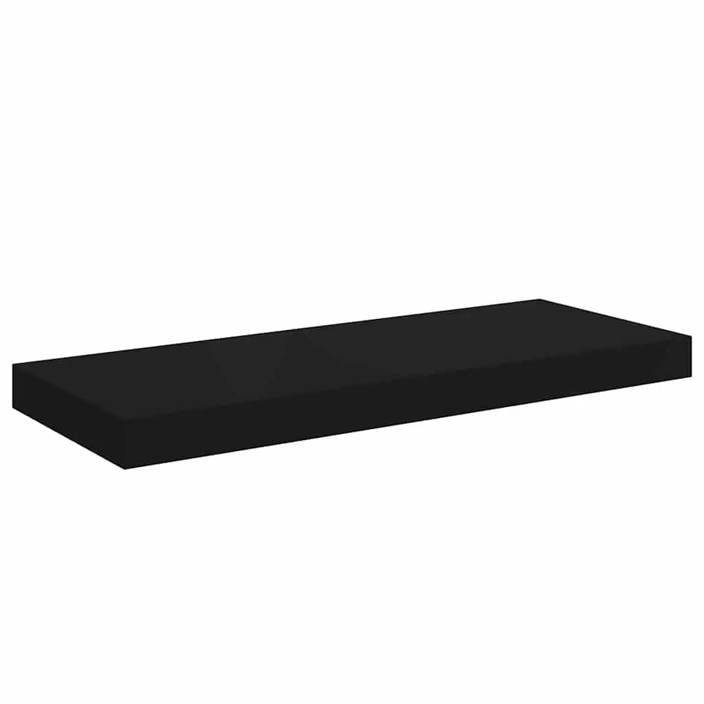 vidaXL Wall Shelf, Floating Shelf, Display Shelf, Wall Mounted Shelf for Book Photo Frame Trophy Planter Pot Decorations, Modern, Black 323832