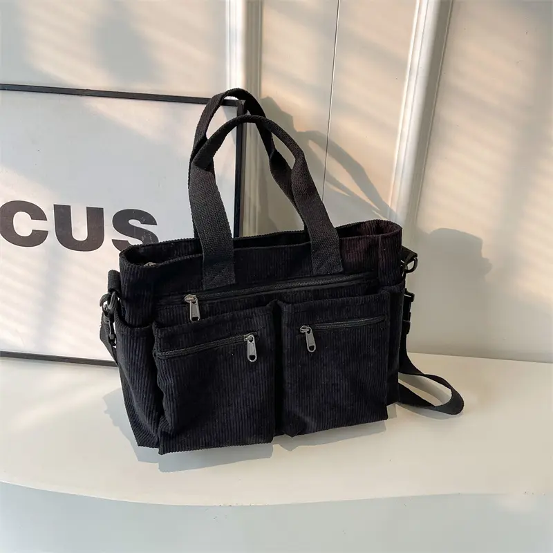 Tote Bag for Women ,Soild Color Zipper Everything ToteBags,2025 Trendy Multi-pocket Portable Shoulder Purses Bag Preppy College Bag Crossbody Bags Gift Canvas Messenger tote bag tote bags work bags glamaholic tote bag gap tote bag mollie tote 25 bag
