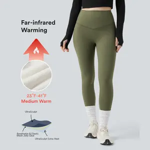 Halara UltraSculpt™ Extra Heat High Waisted Tummy Control Shaping Yoga Leggings with Pockets