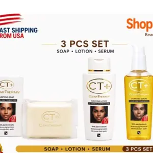 (3PCS) CT+ Beauty Care Set – Soap, Lotion & Serum
