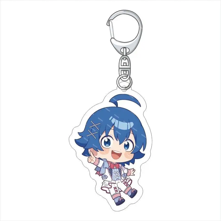 Anime Welcome To Demon-School Iruma-kun Acrylic Keychain Cartoon Figure Azazel Ameri Valac Clara Key Chain Keyring Decoration